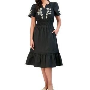 NWT! French Connection Women's Embroidered Dress Size Small